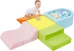 Climbing Toys for Toddlers, Foam Climbing Blocks, 5-Piece Baby Foam Blocks | Soft Climbing Blocks with Ball Pit(Balls not Included),Toddler Climbing Toys Indoor, Indoor Play Gym for Crawling and Sliding - Image 2