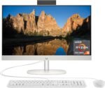 HP 23.8 inch All-in-One Desktop PC, FHD Display, AMD Ryzen 3 7320U, 8 GB RAM, 256 GB SSD, AMD Radeon Graphics, Windows 11 Home, 24-cr0009 - Image 2