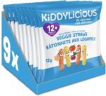 Kiddylicious Cheesy Veggie Straws | 12+ Months | 9 Portions | 108g - Image 2