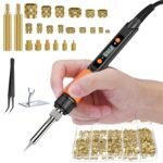 Preciva Threaded Inserts Set, 300Pcs Heat Set Inserts with M2 M3 M4 M5 M6 M8 Insert-Tip, 100W Digital Soldering Iron, Holder and Tweezer, for 3D Printer Parts or Plastic Parts - Image 2