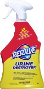 Resolve Urine Destroyer 946ml – Pet Urine Odour Remover & Stain Cleaner Spray for Carpets, Hard Floors, Upholstery, Rugs & Fabrics – Neutralizes Odours on Contact & Prevents Remarking - Image 2