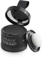Root Touch Up Hair Powder Root Cover Up Hairline Shadow Powder Stick, Root Touch Up for Thinning Hair for Women and Men, Bald Spots, Eyebrows, Beard Line (Black) - Image 2