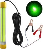 Underwater Fishing Light Super Bright 50W 12V LED Green Fishing Lights IP68 Waterproof Submersible Fish Depth Finder Attractor Night for Docks Boats Kayak Crappie Striper Catfish Squid Shrimp - Image 2