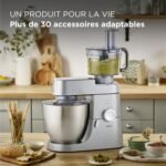 Kenwood KVL4100S Chef XL Planetary Pastry Processor, Blender Food Processor, 1200 W, Large 6.7 Litre Bowl, 3 Mixing Accessories, Electronic Speed Adjustment and Pulse, Steel, Silver - Image 4