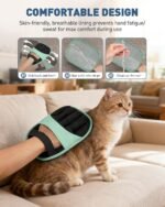 Magic Brush Glove Pet Hair, 2 Pack Removal Tool for Dogs and Cats | Electrostatic Magic Brush, Reusable, Grooming Needs, Fur Remover for Furniture, Clothes, Car Seats (Green) - Image 4