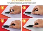 Bostitch Office Professional Push Style Easy Staple Remover, Black, 3-Pack (30000-BLK-3PK) - Image 6