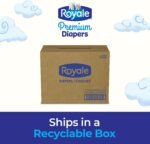 Royale Premium Diapers, Size 1 (8-14 lb), 198 Count, Disposable Baby Diapers (Packaging may vary) - Image 13
