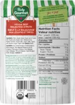 Baby Gourmet Vegetable Beef Bolognese, 16 × 128 mL Pouches | 7 Months+ | Organic Protein Meal | No Added Sugar or Salt | Canadian Brand - Image 3