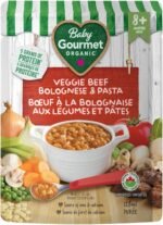 Baby Gourmet Vegetable Beef Bolognese, 16 × 128 mL Pouches | 7 Months+ | Organic Protein Meal | No Added Sugar or Salt | Canadian Brand - Image 4