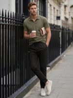 JMIERR Mens Pants Joggers with Pockets Casual Drawstring Twill Chino Pants | Jogging Pant, Cotton, Sweatpants, Track Pants, Hiking, Stretch, Tapered Pants, Relaxed Fit, Outdoor, Travel, Fall - Image 6
