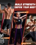 Fitense Resistance Bands Set - Pull Up Bands for Men Women, Workout Bands Resistance with Door Anchor, Training Poster & Pouch, Exercise Bands for Stretching/Therapy/Home Gym/Fitness - Image 3
