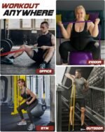 Fitense Resistance Bands Set - Pull Up Bands for Men Women, Workout Bands Resistance with Door Anchor, Training Poster & Pouch, Exercise Bands for Stretching/Therapy/Home Gym/Fitness - Image 6