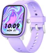 Fikami SmartWatch for Kids Girls Boys No APP/Phone Needed, 1.83" IP68 Waterproof Sport Kids Watch Pedometer, Heart Rate, Sleep Monitor, Step Counter, 12 Puzzle Games for Girls Boys Teens 6-16 (Purple) - Image 2
