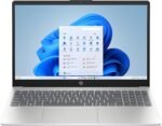 HP 15.6 inch Laptop PC, FHD IPS Display, Intel Processor N100, 4 GB RAM, 128 GB UFS, Intel UHD Graphics, Wi-Fi 6, Windows 11 Home, Natural Silver, 15-fd0016ca - Image 2