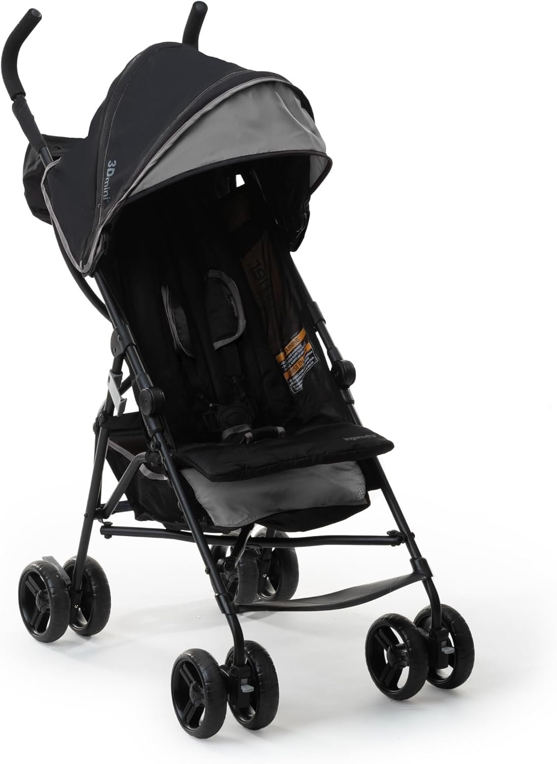 Summer Infant, 3D Mini Convenience Stroller Lightweight Stroller with Compact Fold MultiPosition Recline Canopy with Pop Out Sun Visor and More Umbrella Stroller for Travel and More, Gray - Image 2