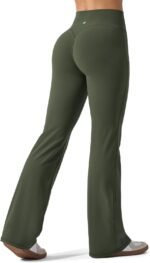 Willit Women's Flare Yoga Pant Hidden Scrunch Gym Leggings High Waisted Tummy Control Workout Leggings with Pockets - Image 2