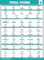 Palace Learning 4 Pack - yoga Poses Poster Volume 1, 2 & 3 + yoga Positions with Blocks - Beginner Position Exercise Charts - English and Sanskrit Names - Image 6
