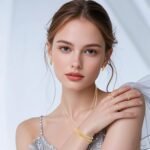 34pcs Gold Jewelry Set for Women Multi Layered Necklace Knuckle Rings Stackable Bracelets Dainty Earrings Fashion Jewelry set Anniversary Birthday Valentine Gift Pack for Women - Image 5