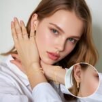 34pcs Gold Jewelry Set for Women Multi Layered Necklace Knuckle Rings Stackable Bracelets Dainty Earrings Fashion Jewelry set Anniversary Birthday Valentine Gift Pack for Women - Image 7