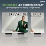 MWE 90 Inch Tri-Fold LED Poster Screen with Flight Case, P1.86 Dual-Sided LED Digital Signage Display, Spliceable Advertising Display Kiosk with Publishing System, Video Wall for Events and Rentals - Image 5