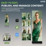 MWE 90 Inch Tri-Fold LED Poster Screen with Flight Case, P1.86 Dual-Sided LED Digital Signage Display, Spliceable Advertising Display Kiosk with Publishing System, Video Wall for Events and Rentals - Image 6