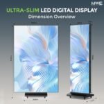 MWE 90 Inch Tri-Fold LED Poster Screen with Flight Case, P1.86 Dual-Sided LED Digital Signage Display, Spliceable Advertising Display Kiosk with Publishing System, Video Wall for Events and Rentals - Image 9