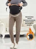 PARNIXS Maternity Two-Piece Set Basic Stretch Design with Pockets Soft Leggings for Active Moms Yoga Pants - Year-Round Wear - Image 3