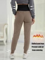 PARNIXS Maternity Two-Piece Set Basic Stretch Design with Pockets Soft Leggings for Active Moms Yoga Pants - Year-Round Wear - Image 5
