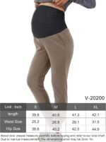 PARNIXS Maternity Two-Piece Set Basic Stretch Design with Pockets Soft Leggings for Active Moms Yoga Pants - Year-Round Wear - Image 6