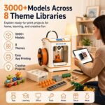 Entina Tina2C Mini 3D Printer Starter Bundle for Kids & Beginners, Fully Assembled, Auto Leveling, Easy Setup, WiFi & App Control, 3000+ Model Library, 20+ Creative DIY Modules, Includes 4-Color PLA - Image 4
