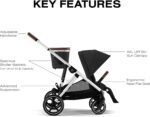 Cybex Gazelle S Stroller, Premium Convertible Single to Double, 20+ Modes - Image 5