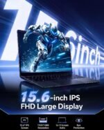 15.6 Inch AI Laptop with Office 365 12GB RAM 256GB SSD(Dark Gray) - Image 3