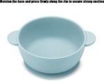 PandaEar 3 Pack Silicone Baby Bowls with Suction| Stay Put Suction Bowls for Babies Kids Toddlers Infants| Large Cup Base| Food Grade Soft Safe BPA-Free (Brown/Blue/Green) - Image 6