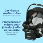 Graco Modes Nest Travel System, 3-in-1 Baby Stroller and Car Seat Combo with SnugRide SnugLock 35 Elite Infant Car Seat, Rear-Facing from 1.8-16 kg (4-35 lb), Nico - Image 6