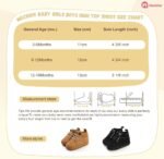 Meckior Infant Baby Boys Girls Walking Shoes Toddler Non Slip Rubber Sole Sneakers Soft Casual PU Leather Moccasins Prewalkers Crib Shoe First Walking Shoes 3-18 Months - Image 6