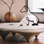 Minimalist Art Sculpture, Personalized Metal Abstract Metal Line Minimalist Art Crafts Creative Line Drawing Ornaments for Wall, Living Room, Home Office Desk Decoration (Jack Russell) - Image 3