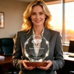 Custom K9 Crystal Award Trophy with Company Logo, Text & Employee Name, Personalized Corporate Recognition Award for Employee Appreciation, Years of Service Awards & Business Events - Image 3