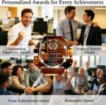 Custom K9 Crystal Award Trophy with Company Logo, Text & Employee Name, Personalized Corporate Recognition Award for Employee Appreciation, Years of Service Awards & Business Events - Image 7