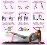 Resistance Loop Exercise Bands Exercise Bands for Home Fitness, Stretching, Strength Training, Physical Therapy,Elastic Workout Bands for Women Men Kids, Set of 5 - Image 3