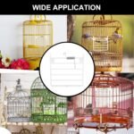 4PCS Birdcage Door Pet Replacement - Durable Plastic White Pigeon Cage Doors with Self-Closing Springs for Bird Aviaries & Pet Cages - Image 3