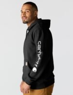 Carhartt Men's Loose Fit Midweight Logo Sleeve Graphic Sweatshirt - Image 2