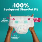 Pampers Diapers - Cruisers 360° - Size 4, up to 100% Leakproof Fit, Designed for Active Babies, Pull On Diaper, EZ Off Tabs Designed for Easy Changes, 1 Pack (Count of 108) - Image 7