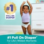 Pampers Diapers - Cruisers 360° - Size 4, up to 100% Leakproof Fit, Designed for Active Babies, Pull On Diaper, EZ Off Tabs Designed for Easy Changes, 1 Pack (Count of 108) - Image 9