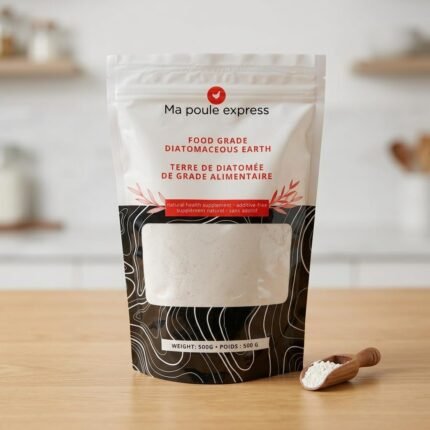 A Proudly Canadian Company, 500 G / 1.1 LB All Natural, Organic Food Grade Diatomaceous Earth Powder, Enriched Fossil Powder by Ma Poule Express