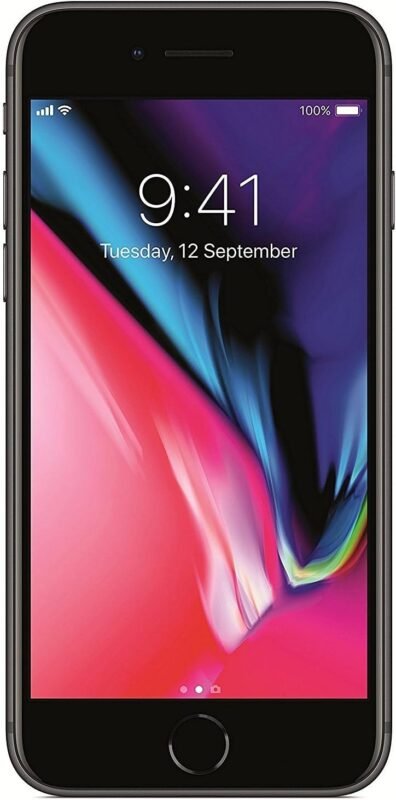Apple iPhone 8, 64GB, Space Gray – Fully Unlocked (Renewed)