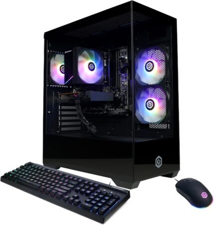CyberPowerPC Gaming PC, AMD Ryzen 5 5500, Radeon RX 6500 XT 4GB