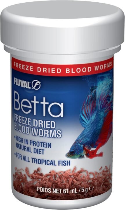 Fluval Betta Freeze Dried Bloodworms, 5 g (0.18 oz)