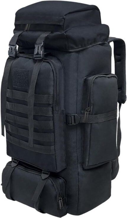 Hiking Backpack, 80L Camping Backpack, Waterproof Large Outdoor Sport Travel Daypack MOLLE Rucksack for Men Women