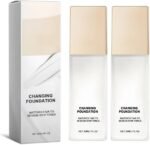 Hydrating Liquid Foundation, Color Changing for Mature Skin.，2pcs