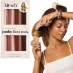 Kitsch Satin Flexi Rod Heatless Hair Curler Set 4pcs – Rosewood
